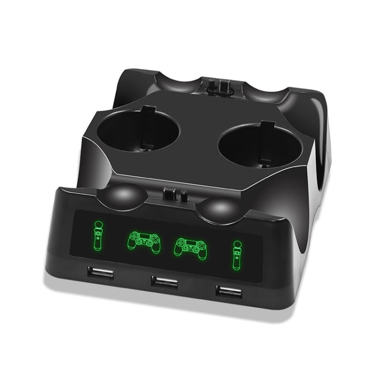 iPlay Gamepad Charger Multifunctional Charging Base For PS4 VR/PS VR/PS Move - Charger & Power by iplay | Online Shopping South Africa | PMC TechLife