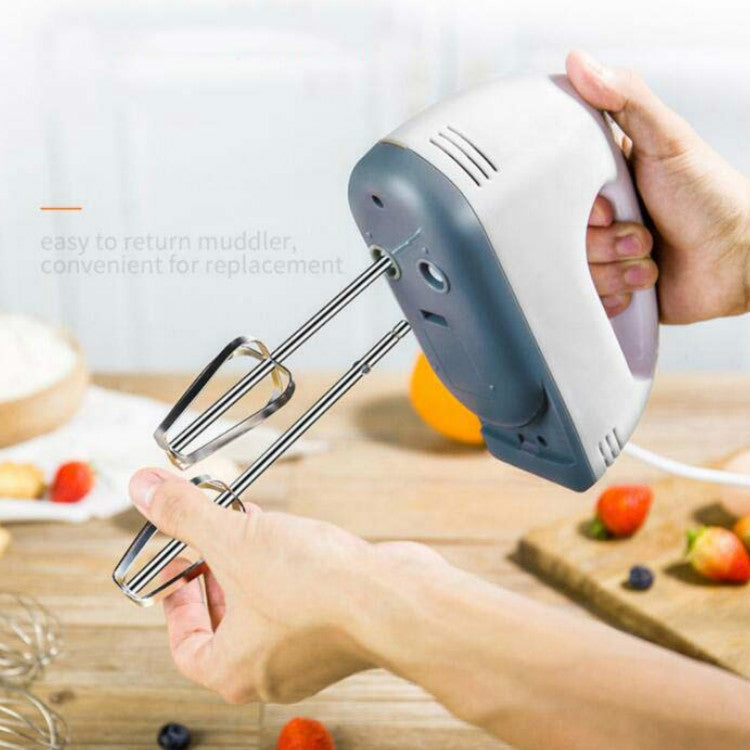 Whisk Electric Household Mini Whisk Baking Small Whipped Cream Machine, Specification:EU Plug+4 Stirring Rods - Stirrer & Squeezer by PMC TechLife | Online Shopping South Africa | PMC TechLife
