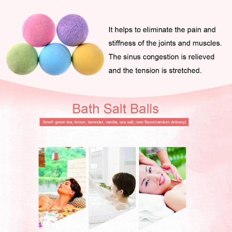 3 PCS 10g Natural Bubble Shower Bombs Ball Bath Salt Body Essential Oil Bath Ball(Yellow) - Bath Supplies by PMC Jewellery | Online Shopping South Africa | PMC Jewellery