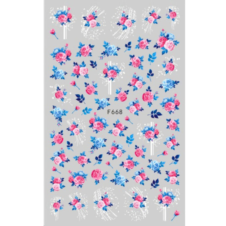 10pcs 3D Adhesive Butterfly Retro Rose Color Nail Art Sticker(F-668) - free shipping - PMC TechLife - Order now!