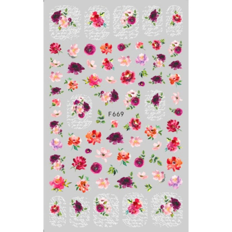 10pcs 3D Adhesive Butterfly Retro Rose Color Nail Art Sticker(F-669) - free shipping - PMC TechLife - Order now!