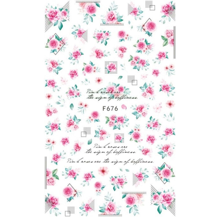 10pcs 3D Adhesive Butterfly Retro Rose Color Nail Art Sticker(F-676) - free shipping - PMC TechLife - Order now!