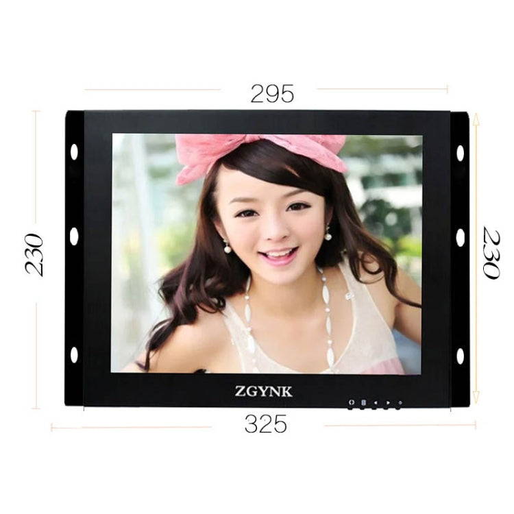 ZGYNK B1042 Portable High-Definition Metal Computer Monitor Display, Size:12 inch VGA AV HDMI BNC - LCD Monitors by ZGYNK | Online Shopping South Africa | PMC Jewellery