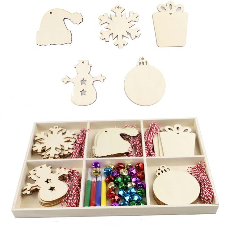 Christmas Creative DIY Decoration Gift Set  Handmade Wood Chip Pendant, Style:JM02040 - Ornaments by PMC TechLife | Online Shopping South Africa | PMC TechLife