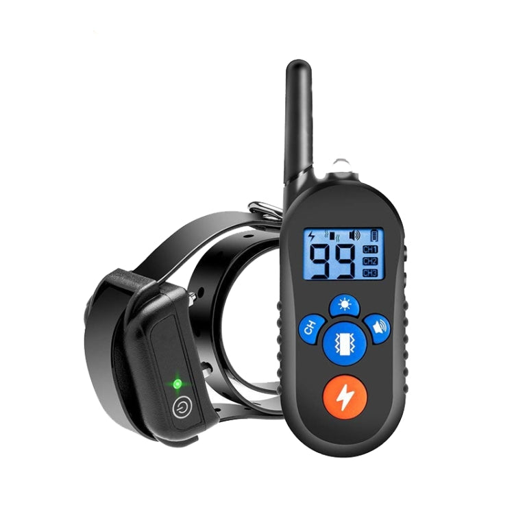 800m Remote Control Electric Shock Bark Stopper Vibration Warning Pet Supplies Electronic Waterproof Collar Dog Training Device, Style:556-1(US Plug) - Training Aids by PMC TechLife | Online Shopping South Africa | PMC TechLife