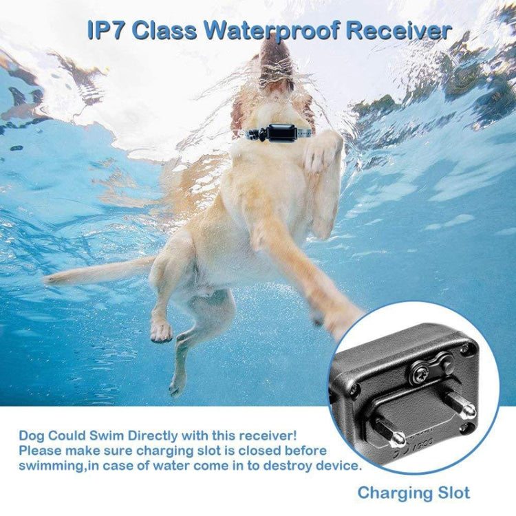 800m Remote Control Electric Shock Bark Stopper Vibration Warning Pet Supplies Electronic Waterproof Collar Dog Training Device, Style:556-2(US Plug) - Training Aids by PMC TechLife | Online Shopping South Africa | PMC TechLife