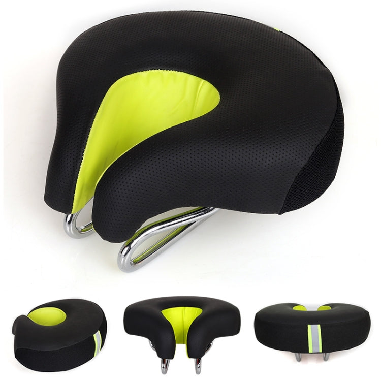 Noseless Bicycle Saddle Mountain Bike Thickened  Soft Cushion(Green) - Bicycle Saddle by PMC TechLife | Online Shopping South Africa | PMC TechLife