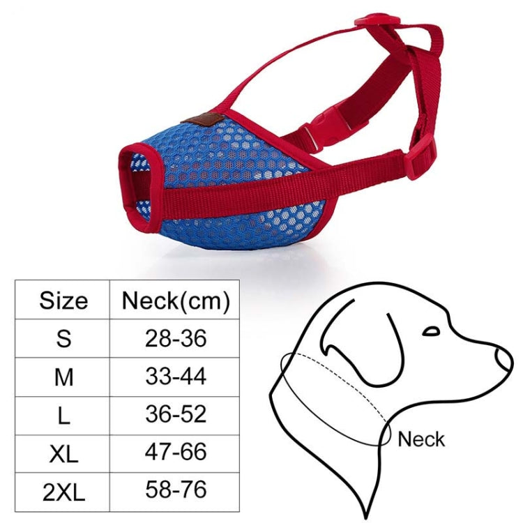 Doglemi Dog Muzzle Pet Supplies Breathable Bark Stopper Muzzle Dog Mouth Cover, Specification: M(Red) - Mouth Cover by Doglemi | Online Shopping South Africa | PMC Jewellery