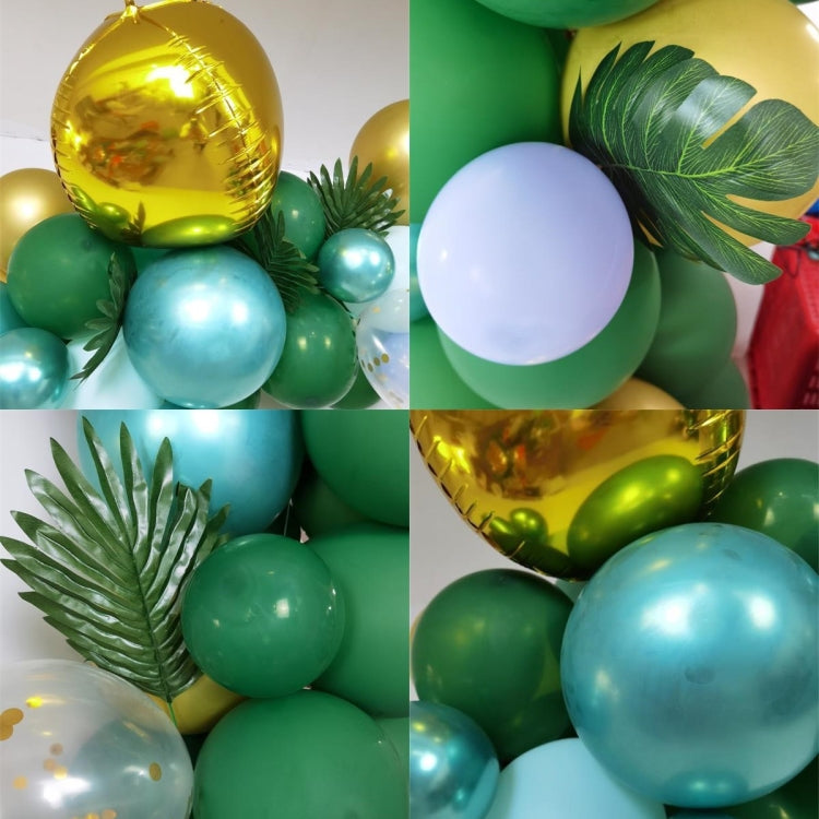 Jungle Theme Party Decoration Balloon Chain Set Teak Blue Dark Green Balloon Party Decoration Props - Balloons by PMC Jewellery | Online Shopping South Africa | PMC Jewellery