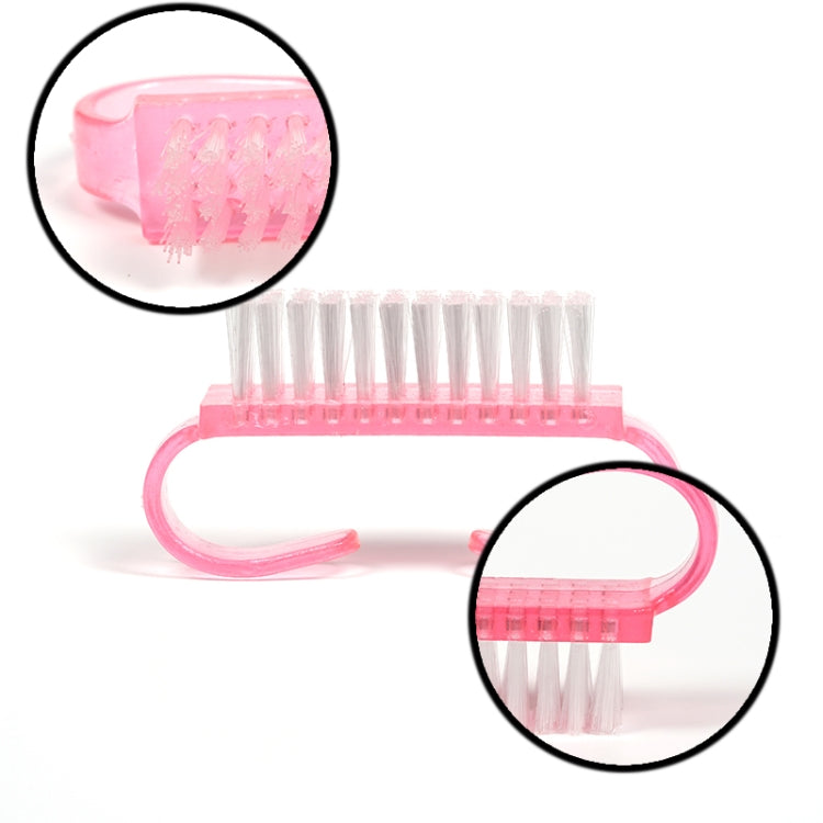 10 PCS Cleaning Brush Tools Nail Art Care Manicure Pedicure Remove Dust Small Angle Clean Brushes(Pink) - Nail Art Equipment by PMC TechLife | Online Shopping South Africa | PMC TechLife