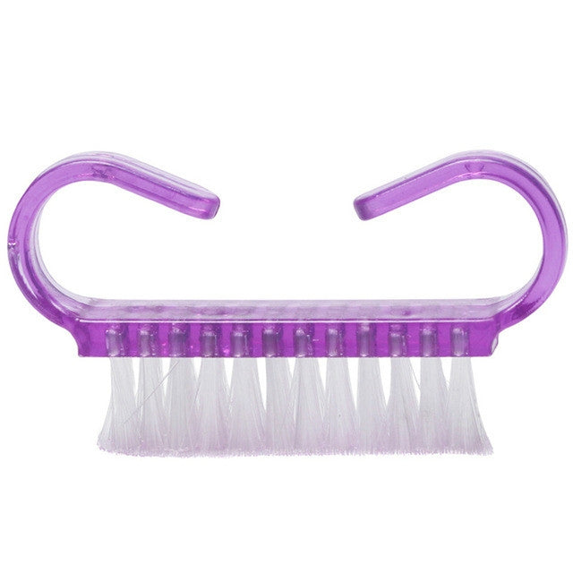 10 PCS Cleaning Brush Tools Nail Art Care Manicure Pedicure Remove Dust Small Angle Clean Brushes(Purple) - Nail Art Equipment by PMC TechLife | Online Shopping South Africa | PMC TechLife