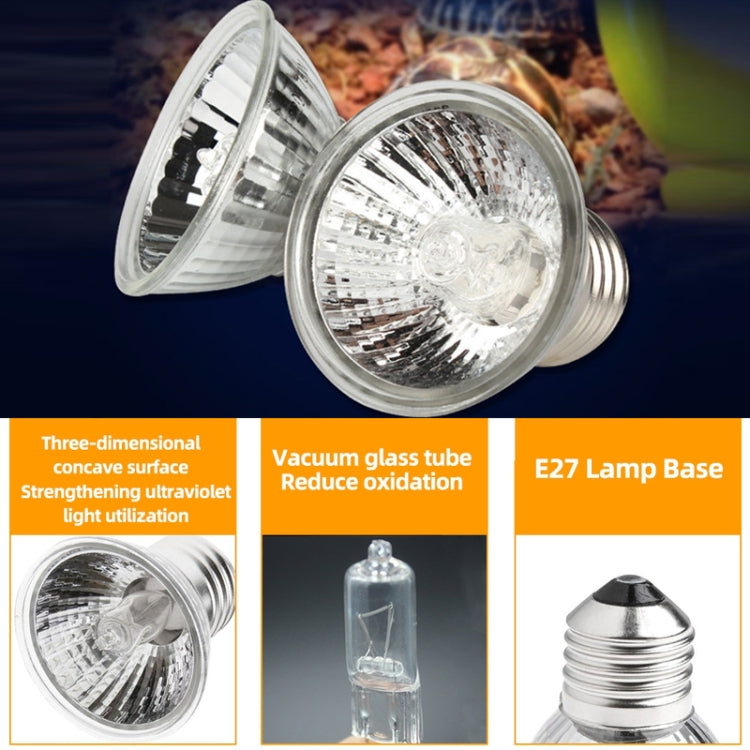 UVA+UVB Full Spectrum Solar Reptile Lamp Lizard Light Turtle Basking Lamp, Specification: 50W - Reptile Supplies by PMC Jewellery | Online Shopping South Africa | PMC Jewellery