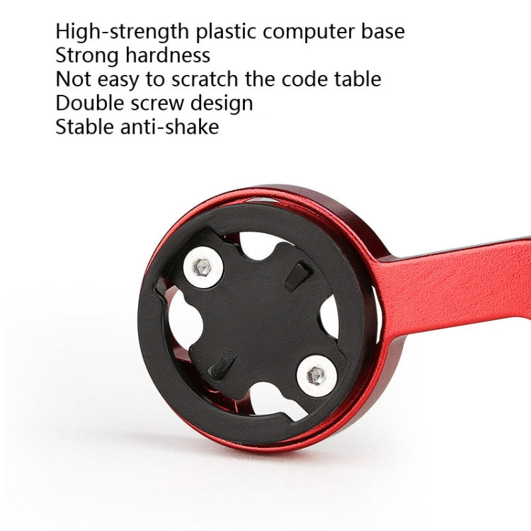 Bicycle Mountain Bike Aluminum Alloy Code Table Stand Universal Code Table Extension Flashlight Bracket(Black) - Holders by PMC TechLife | Online Shopping South Africa | PMC TechLife