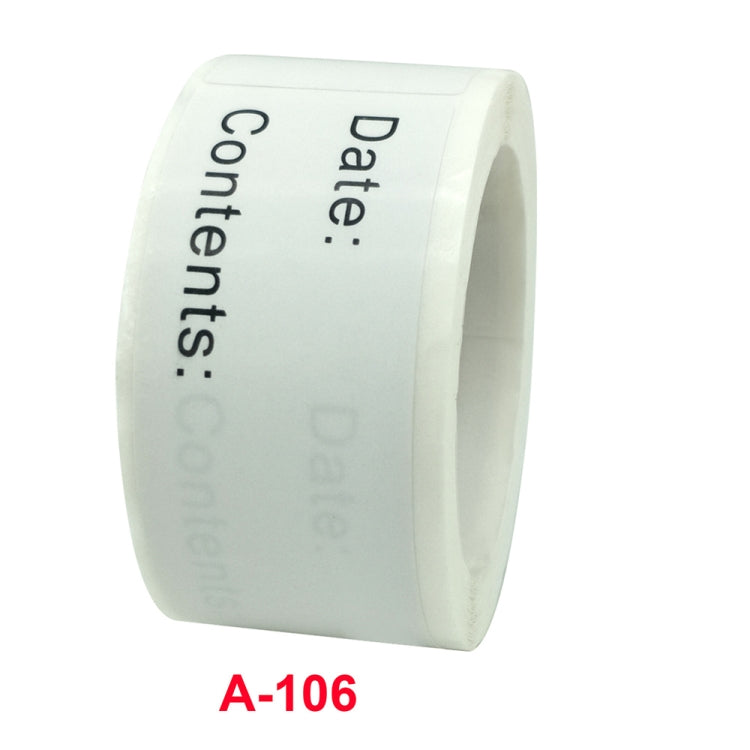 10 PCS Roll Home Kitchen Food Marking Date Sticker Label, Size: 1 x 3 inch(A-106) - Printer Paper & Stickers by PMC TechLife | Online Shopping South Africa | PMC TechLife