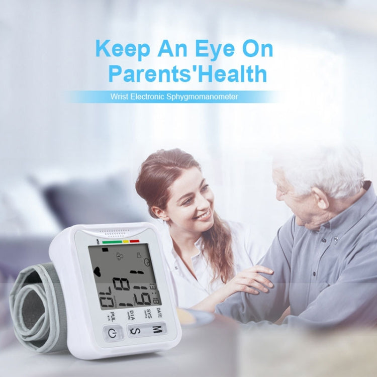 KWL-W01 Home Automatic Smart Wrist Electronic Sphygmomanometer, Style: English Without Voice(White) - Sphygmomanometer by PMC TechLife | Online Shopping South Africa | PMC TechLife