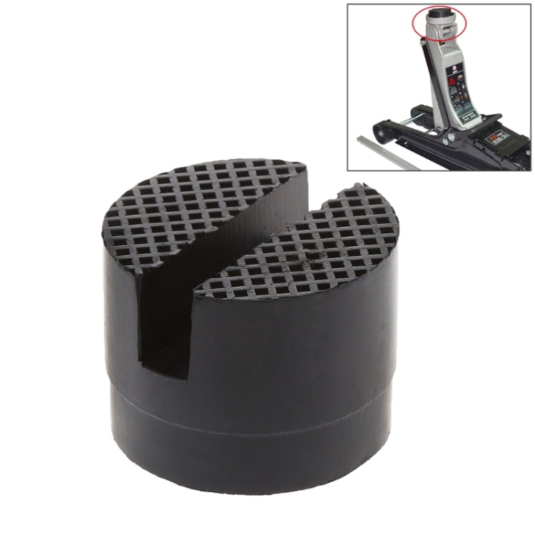 Floor Slotted Car Rubber Jack Pad Frame Protector Adapter Jacking Disk Pad Tool(Black) - Car Jacks by PMC TechLife | Online Shopping South Africa | PMC TechLife