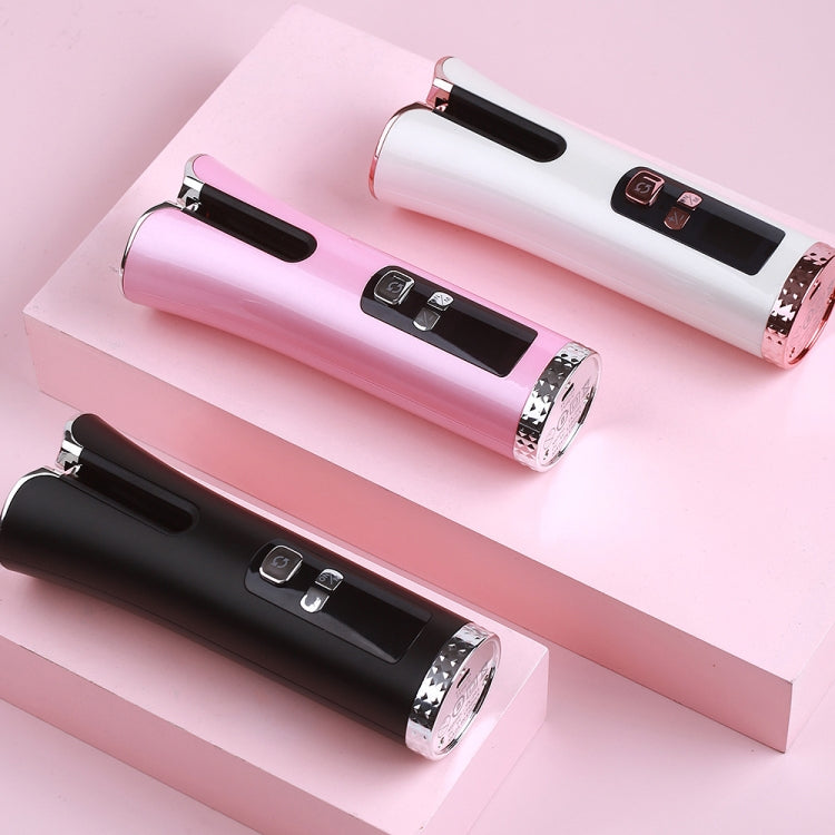 USB Charging Automatic Rotating Curling Iron Portable Wireless Travel Curling Iron(Pink) - Hair Curler by PMC Jewellery | Online Shopping South Africa | PMC Jewellery