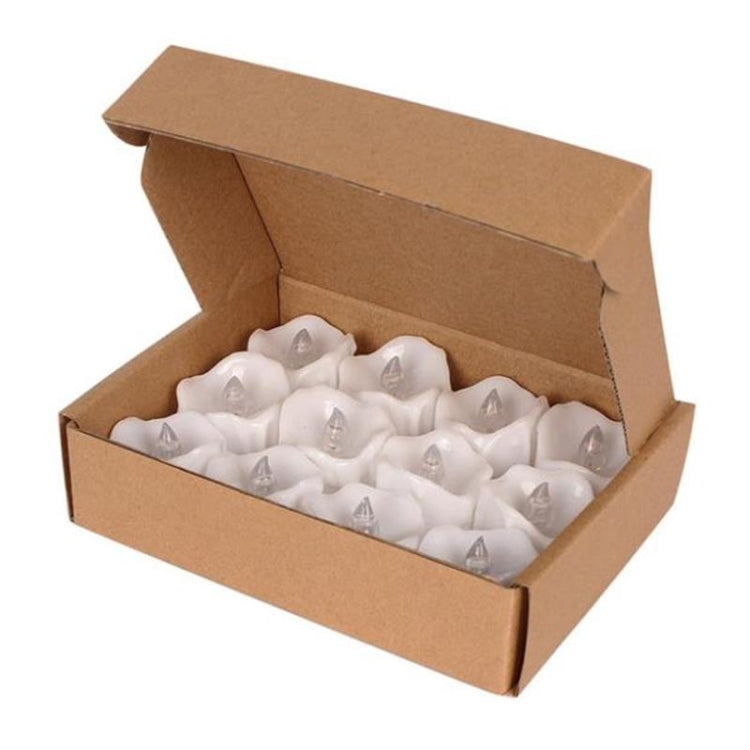 12 PCS/Box  LED Candle Electronic Tea Wax Simulation Tears Electronic Candle Light Wedding Decoration Candle Light(Warm White) - Candles & Candle Holders by PMC TechLife | Online Shopping South Africa | PMC TechLife
