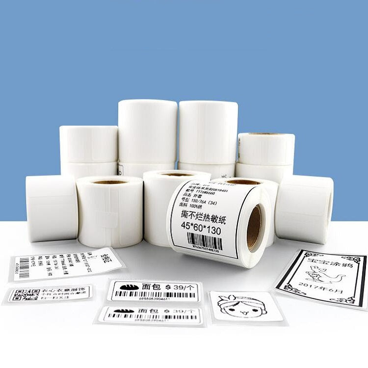 Thermal Label Paper Self-Adhesive Paper Fixed Asset Food Clothing Tag Price Tag for NIIMBOT B11 / B3S, Size: 70x80mm 95 Sheets - Printer Accessories by PMC Jewellery | Online Shopping South Africa | PMC Jewellery