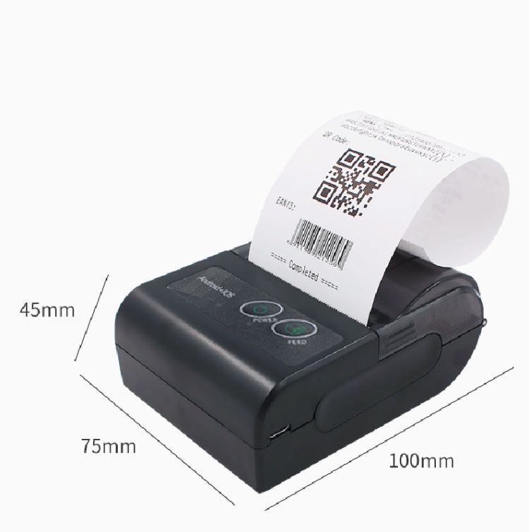 58HB6 Portable Bluetooth Thermal Printer Label Takeaway Receipt Machine, Supports Multi-Language & Symbol/Picture Printing, Model: EU Plug (English) - Printer by PMC TechLife | Online Shopping South Africa | PMC TechLife