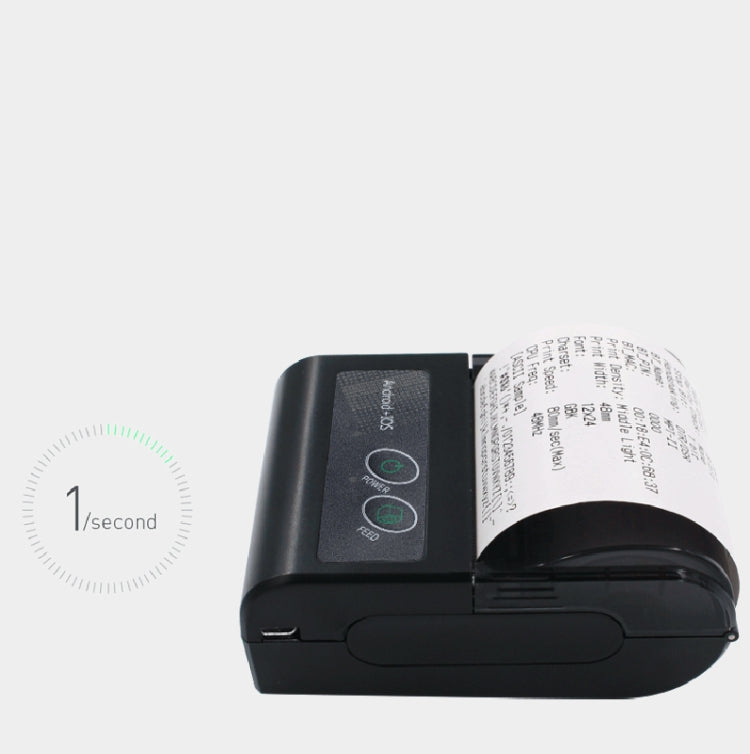 58HB6 Portable Bluetooth Thermal Printer Label Takeaway Receipt Machine, Supports Multi-Language & Symbol/Picture Printing, Model: EU Plug (English) - Printer by PMC TechLife | Online Shopping South Africa | PMC TechLife