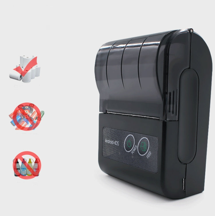 58HB6 Portable Bluetooth Thermal Printer Label Takeaway Receipt Machine, Supports Multi-Language & Symbol/Picture Printing, Model: EU Plug (English) - Printer by PMC TechLife | Online Shopping South Africa | PMC TechLife