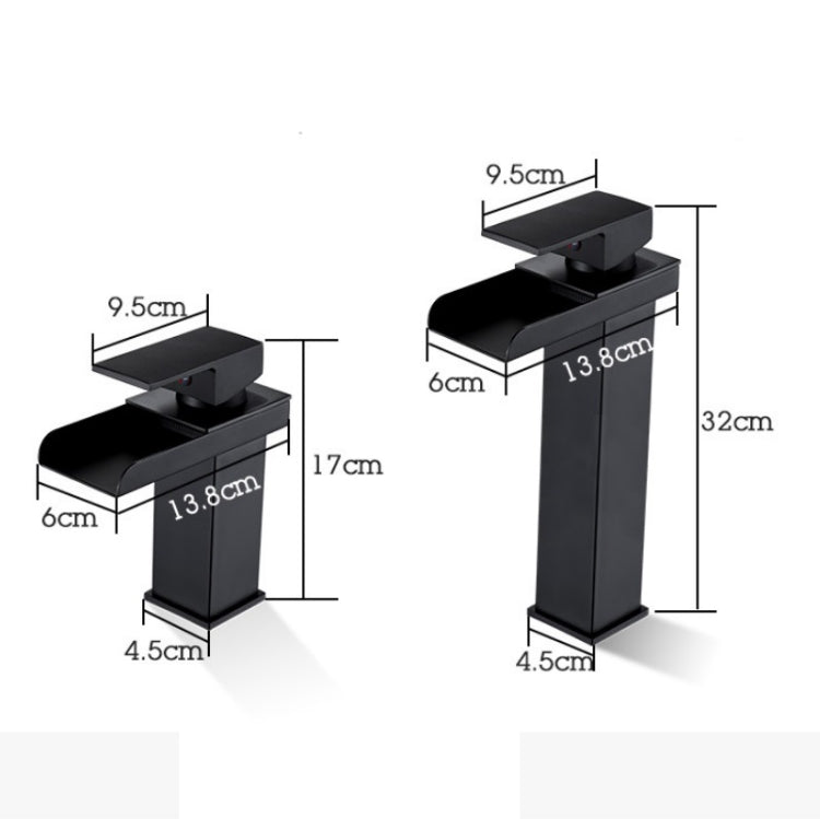 Bathroom Wide Mouth Faucet Square Sink Single Hole Basin Faucet, Specification: HT-81567 Electroplating High Type - Faucets & Accessories by PMC TechLife | Online Shopping South Africa | PMC TechLife | Buy Now Pay Later Mobicred
