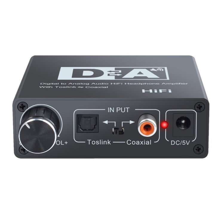 NK-C6 Optical Fiber To Analog Audio Converter Adjustable Volume Digital To Analog Decoder EU Plug - Audio Receiver Transmitter by PMC TechLife | Online Shopping South Africa | PMC TechLife