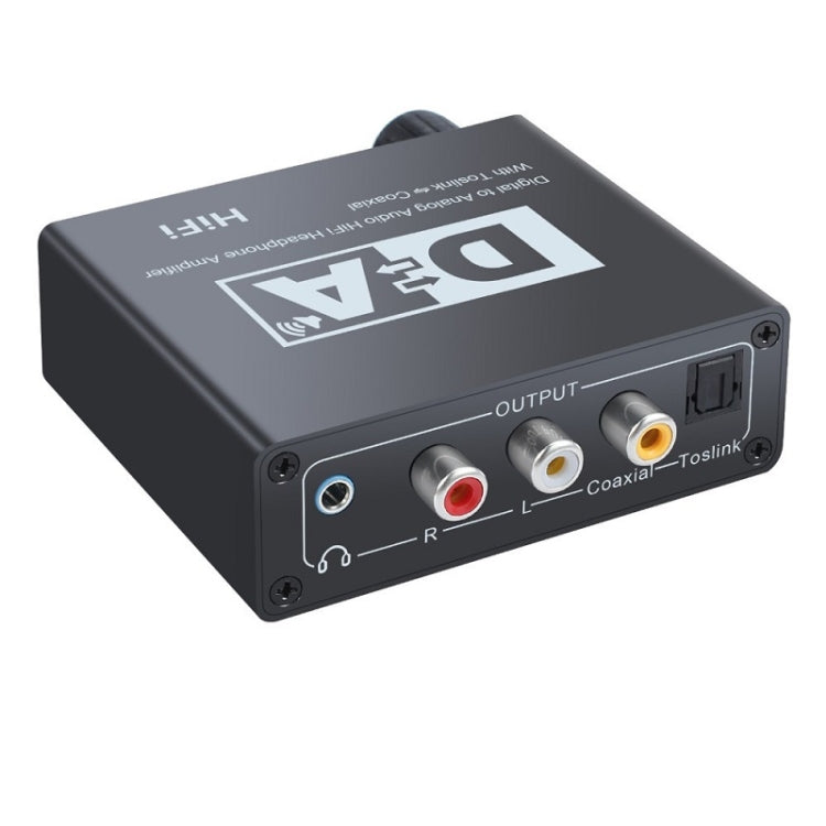 NK-C6 Optical Fiber To Analog Audio Converter Adjustable Volume Digital To Analog Decoder EU Plug - Audio Receiver Transmitter by PMC TechLife | Online Shopping South Africa | PMC TechLife