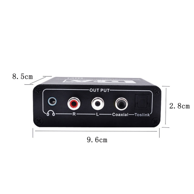 NK-C6 Optical Fiber To Analog Audio Converter Adjustable Volume Digital To Analog Decoder EU Plug - Audio Receiver Transmitter by PMC TechLife | Online Shopping South Africa | PMC TechLife