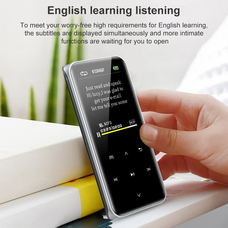 M22 Portable Bluetooth Touch Screen MP3 Player Recorder E-Book, Memory Capacity: 4GB(Black) - MP3 Player by PMC TechLife | Online Shopping South Africa | PMC TechLife