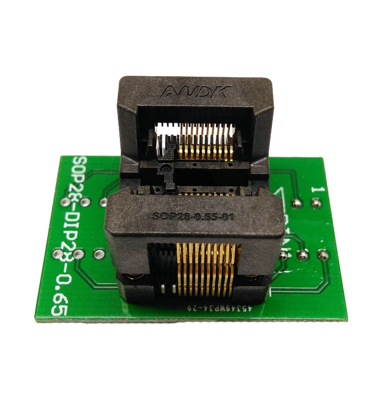 SSOP20 TSSOP20 OTS-28-0.65-01 Chip Gold-Plated Dual Contact Pin Adapter Socket - MCU Tools by PMC TechLife | Online Shopping South Africa | PMC TechLife