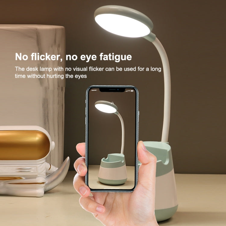 USB Charging LED Desk Light Eye Protection Lamp with Pen Holder and Phone Holder(CS276-4 Black) -  by PMC TechLife | Online Shopping South Africa | PMC TechLife