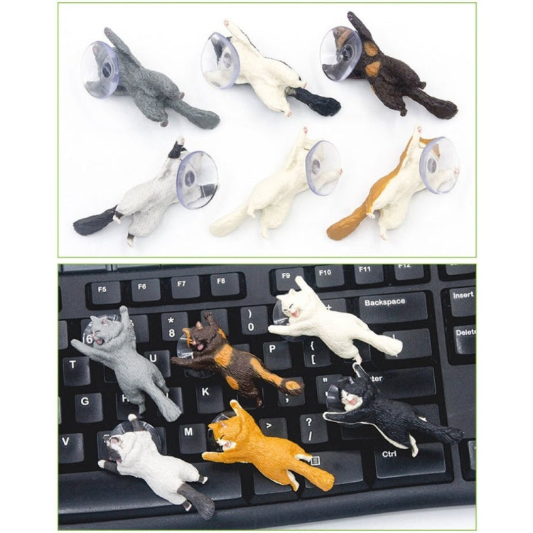 60 PCS Sucker Design Cute Cat Smartphone Holder(Gray) - Desktop Holder by PMC TechLife | Online Shopping South Africa | PMC TechLife