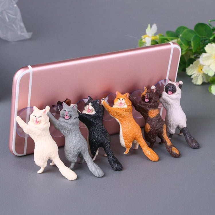 60 PCS Sucker Design Cute Cat Smartphone Holder(Orange) - Desktop Holder by PMC TechLife | Online Shopping South Africa | PMC TechLife