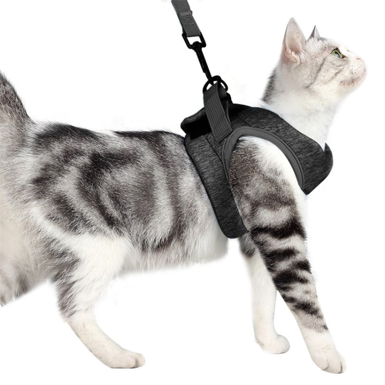 Cat Leash Pet Chest Harness Leash, Size: M(Grey) - Leashes by PMC Jewellery | Online Shopping South Africa | PMC Jewellery