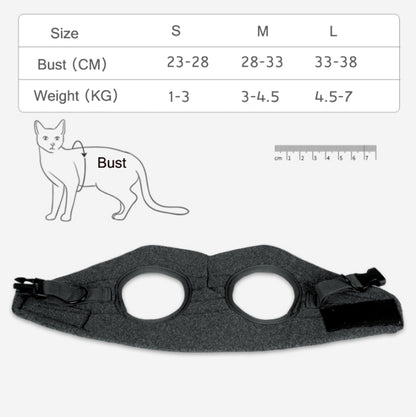 Cat Leash Pet Chest Harness Leash, Size: M(Grey) - Leashes by PMC Jewellery | Online Shopping South Africa | PMC Jewellery