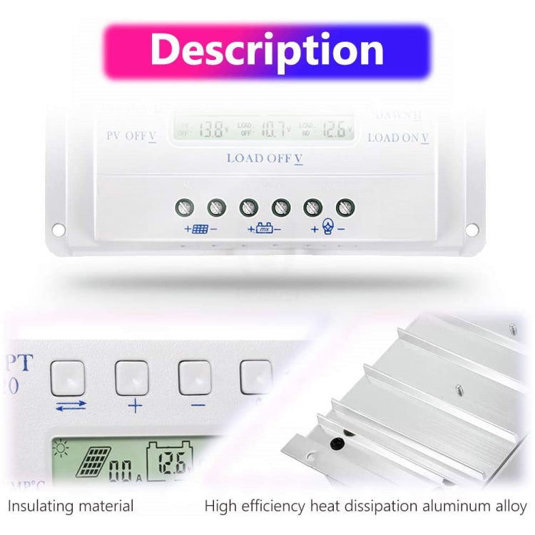 MPPT T40-40A Solar PWM Controller - Others by PMC Jewellery | Online Shopping South Africa | PMC Jewellery