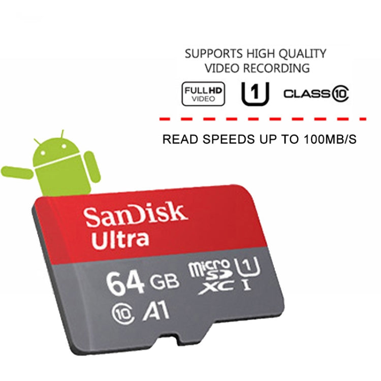 SanDisk A1 Monitoring Recorder SD Card High Speed Mobile Phone TF Card Memory Card, Capacity: 512GB-100M/S - Micro SD Card by SanDisk | Online Shopping South Africa | PMC Jewellery | Buy Now Pay Later Mobicred