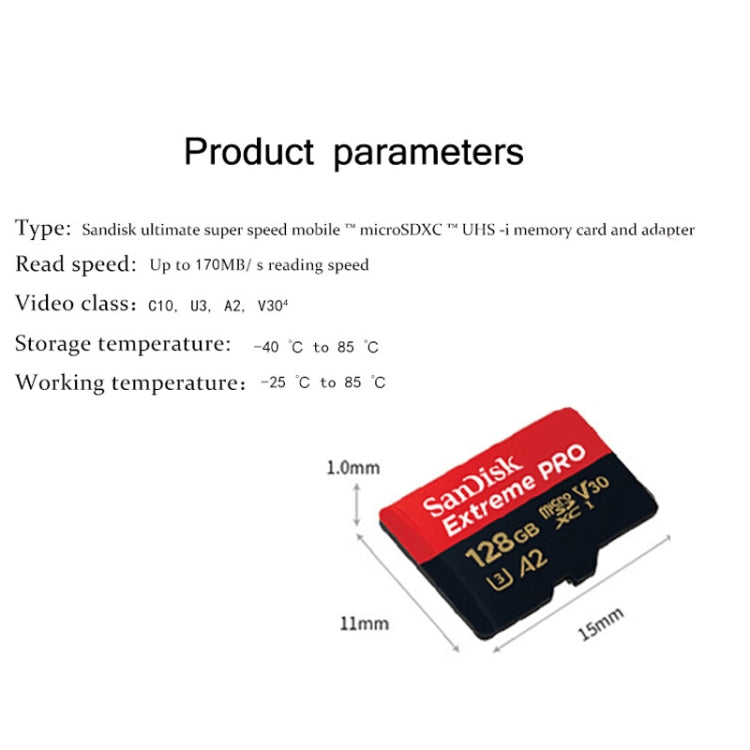 SanDisk U3 High-Speed Micro SD Card  TF Card Memory Card for GoPro Sports Camera, Drone, Monitoring 64GB(A2), Colour: Gold Card - Micro SD Card by SanDisk | Online Shopping South Africa | PMC Jewellery