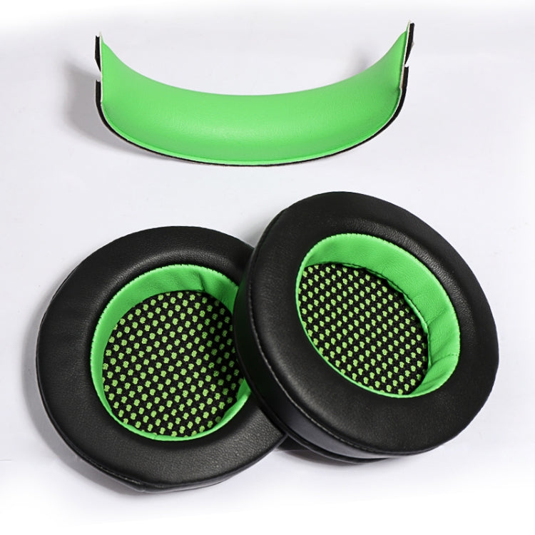 2 PCS Gaming Headset Case Headphone Beam For Edifier HECATE G4 Earmuffs (Black Green) - Earmuff & Pad by PMC Jewellery | Online Shopping South Africa | PMC Jewellery