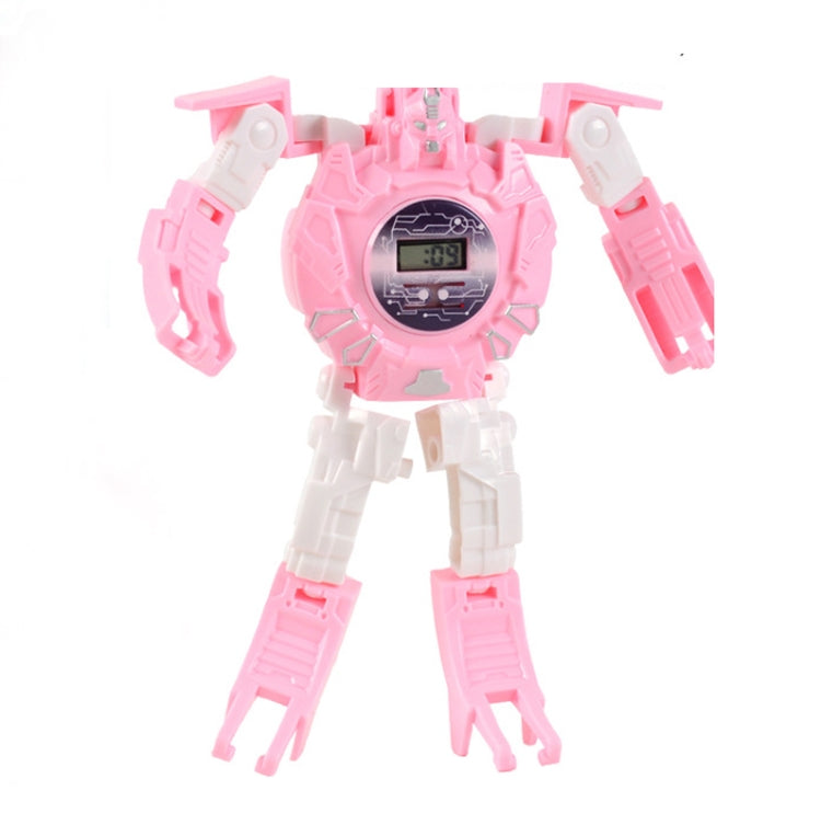 3 PCS Children Electronic Watch Cartoon Deformation Robot Toy Watch(Pink) - free shipping - PMC TechLife - Order now!