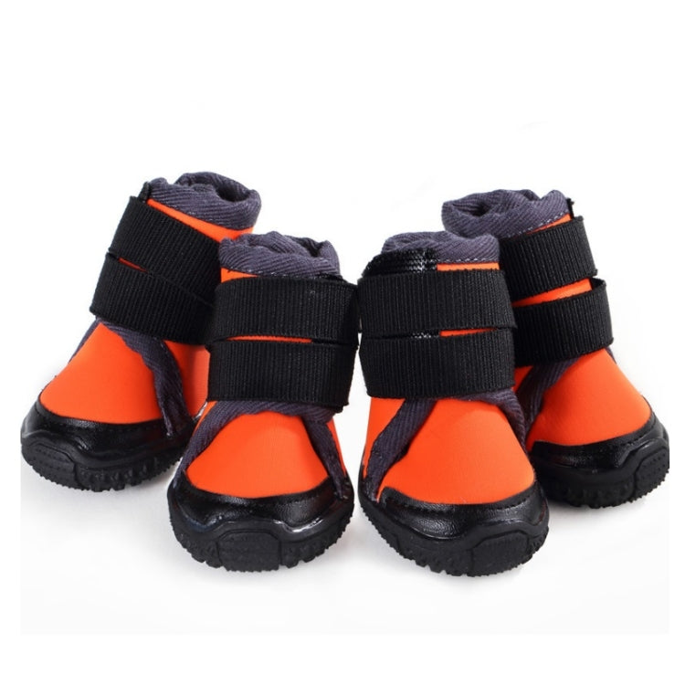 Pet Shoes Small Medium & Large Dogs Outdoor Sports Climbing Non-Slip Shoes, Size: 70(Orange) - Shoes by PMC Jewellery | Online Shopping South Africa | PMC Jewellery