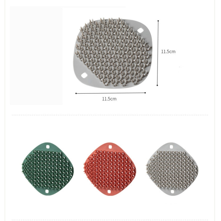 2 PCS Multifunctional Silicone Cleaning Brush Non-Oily Kitchen Cleaning Scouring Pad(Honey Bud Red) - Cleaning Tools by PMC TechLife | Online Shopping South Africa | PMC TechLife