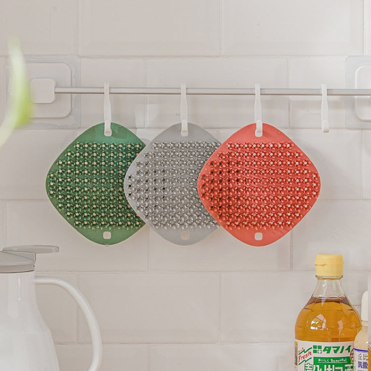 2 PCS Multifunctional Silicone Cleaning Brush Non-Oily Kitchen Cleaning Scouring Pad(Honey Bud Red) - Cleaning Tools by PMC TechLife | Online Shopping South Africa | PMC TechLife