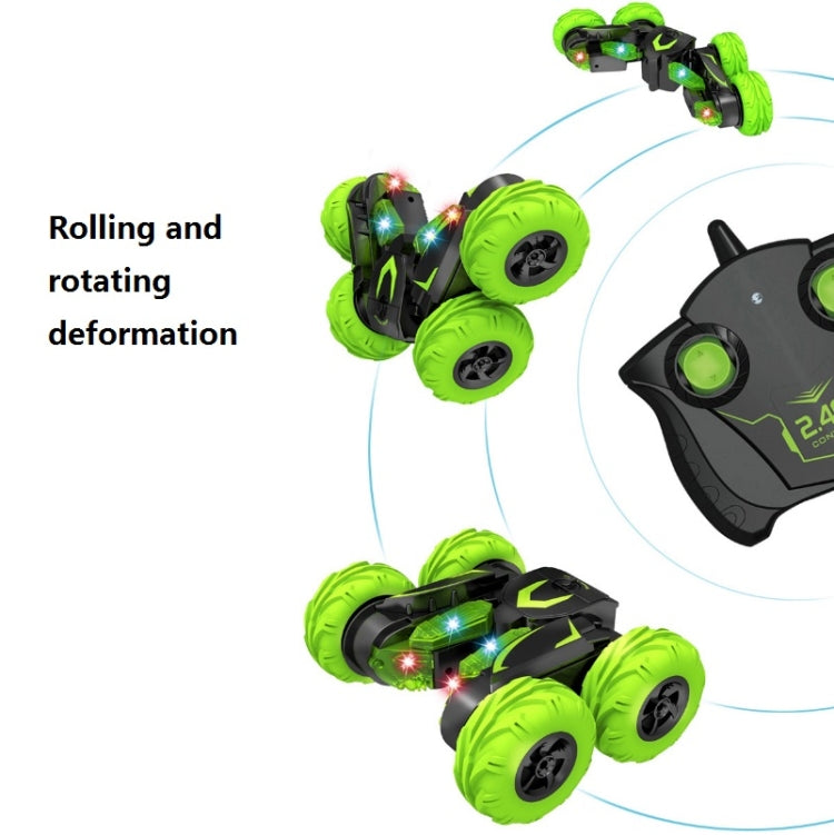Double-Sided 360-Degree Lighting Stunt Car Climbing And Rolling Remote Control Off-Road Vehicle(Black Orange) - free shipping - PMC TechLife - Order now!