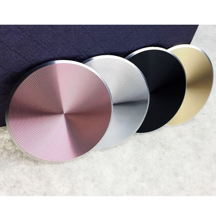 10 PCS CD Texture Aluminum Alloy Magnetic Sheet Magnetic Patch Set For Car Phone Holder, With Alcohol Cotton Sheet And Protective Film(Rose Gold) - Hand-Sticking Bracket by PMC Jewellery | Online Shopping South Africa | PMC Jewellery