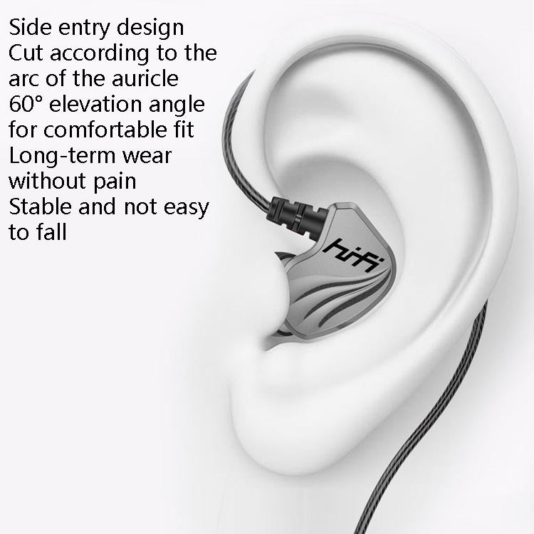 In-Ear Earphone Bass Mobile Phone Game Sports Wired Headset(Black) - In Ear Wired Earphone by PMC TechLife | Online Shopping South Africa | PMC TechLife