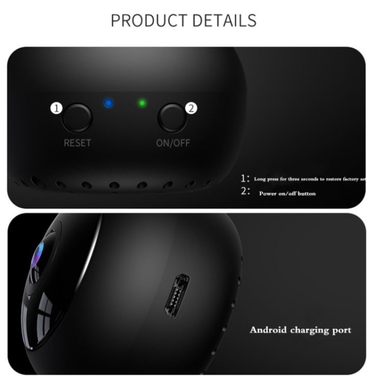 A12 Mini 1080P 5GHz Wireless WiFi Security Camera Night Vision Remote Home Small Surveillance Camera(Matte Black) - Mini Camera by PMC TechLife | Online Shopping South Africa | PMC TechLife