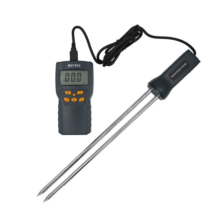 MD7822 Smart Grain Moisture Tester Ultra-Long Probe Digital Moisture Meter - PH & Moisture Meter by PMC TechLife | Online Shopping South Africa | PMC TechLife